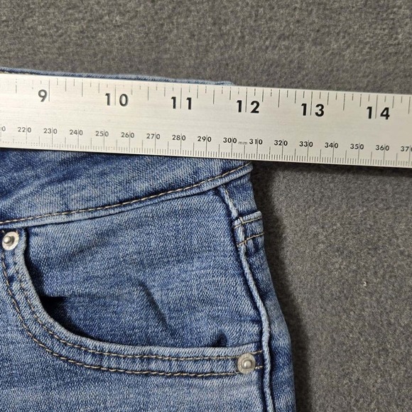 Levi's 721 High Rise Skinny Stretch Blue Levis Jeans Women's Size 25 X 24 Y2K - Picture 6 of 11